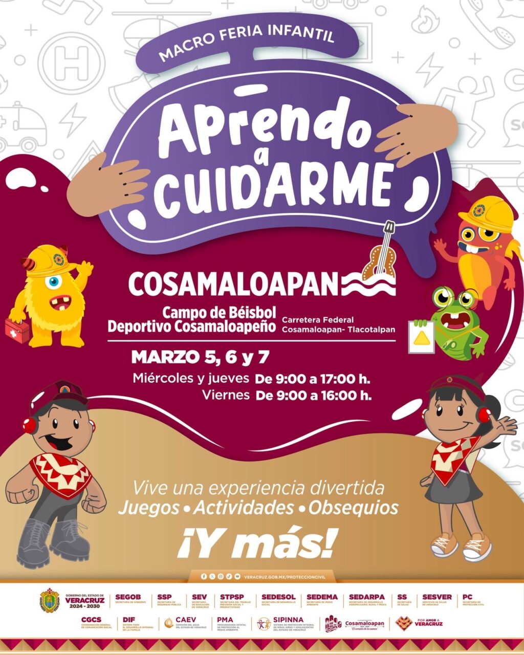 Macro Feria Infantil Aprendo a Cuidarme llega a Cosamaloapan
