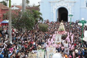 Rocío Nahle asistió al recorrido de la Virgen de La Candelaria