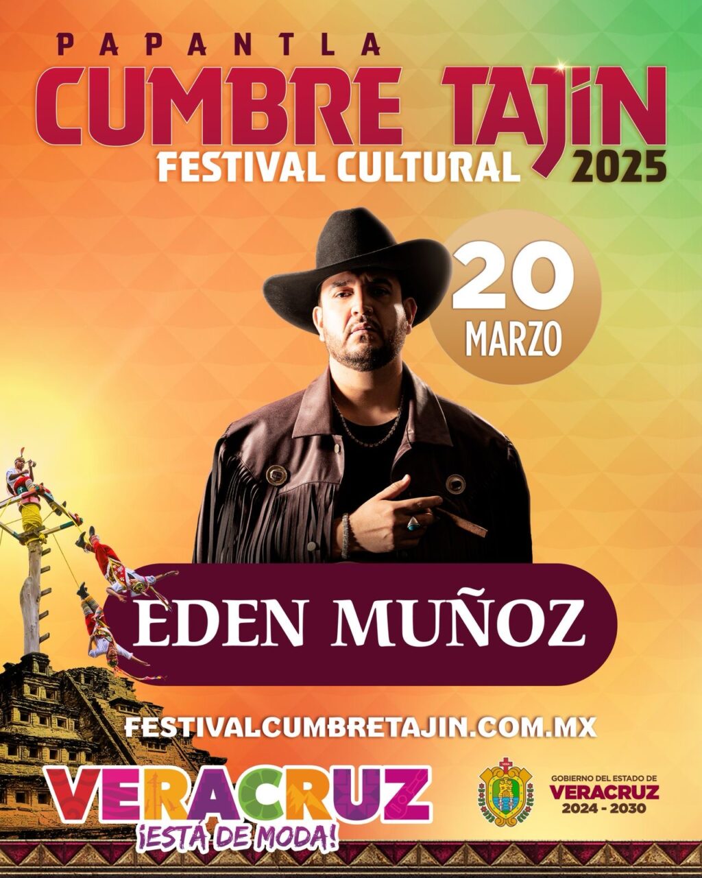 Edén Muñoz invita a disfrutar de su presentación en Cumbre Tajín