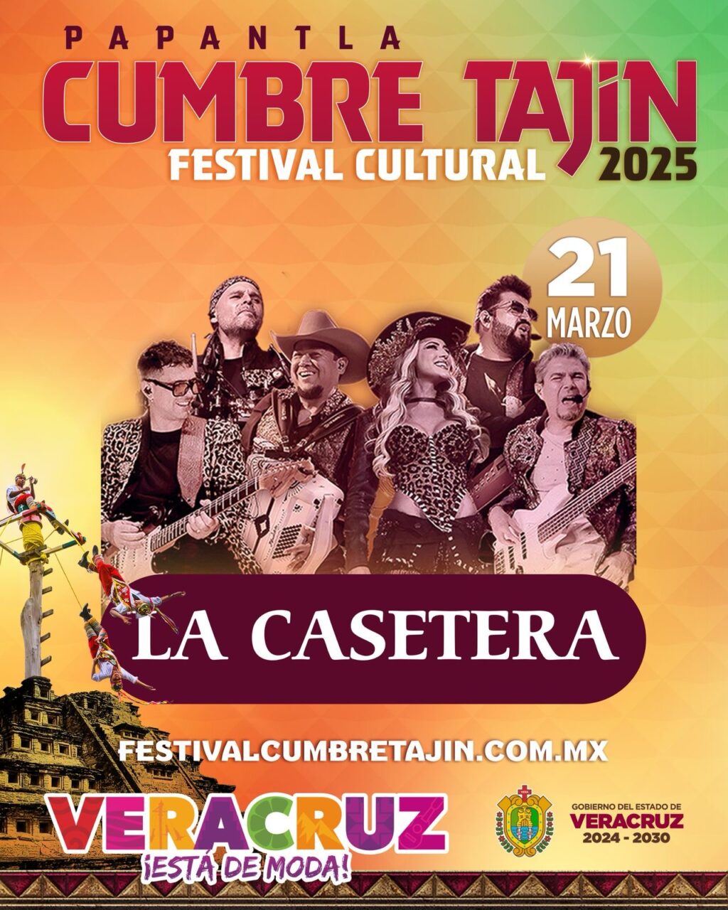 Invita Gobernadora a disfrutar, gratis, de La Casetera en Cumbre Tajín