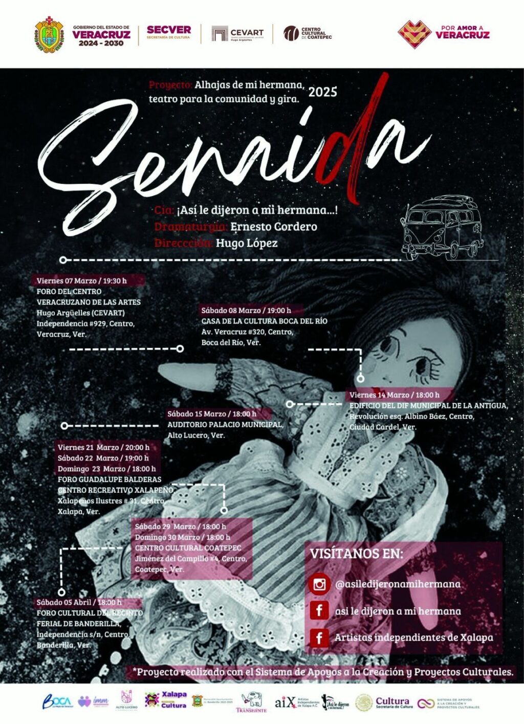 La obra Senaida tendrá siete presentaciones en Veracruz 