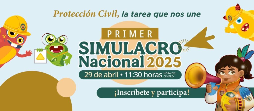 Veracruz, listo para participar en el Primer Simulacro Nacional 2025