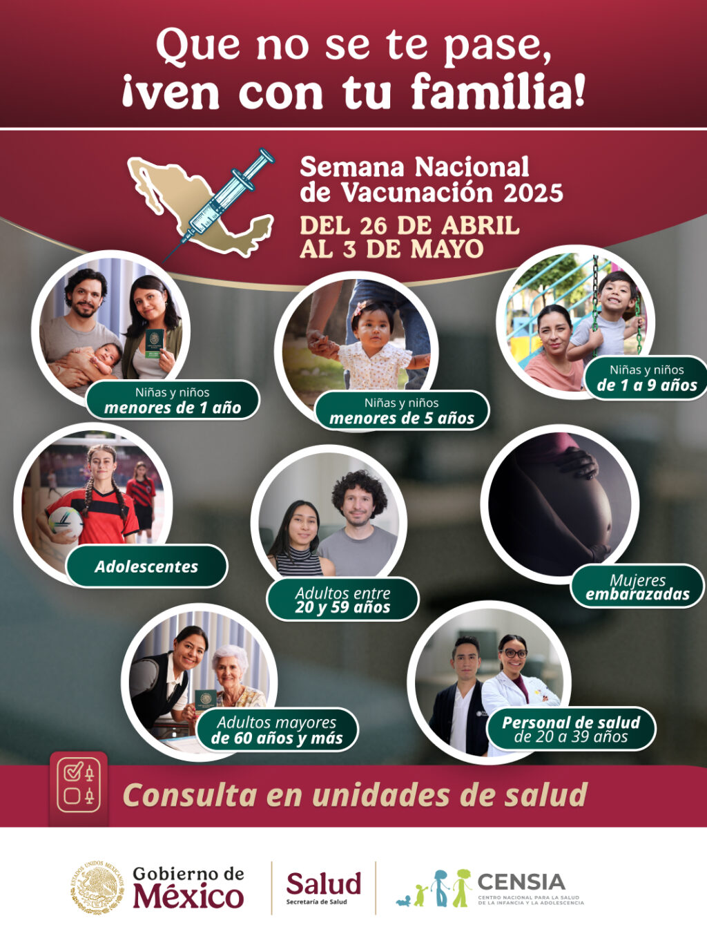 Únete a la Semana Nacional de Vacunación, la prevención está en tus manos